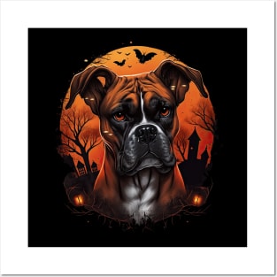 Boxer halloween Posters and Art